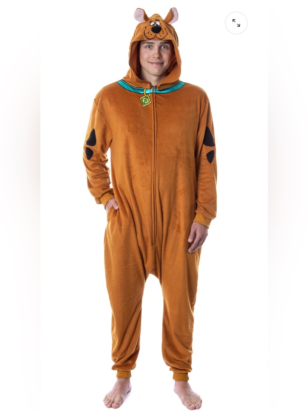 Mens Scooby-Doo Character One-Piece Costume XL